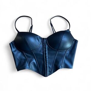 Windsor Vegan leather corset top size M